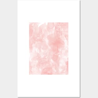 Blush Pink Smoke Abstract Posters and Art